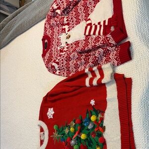 Festive Red Christmas Sweaters